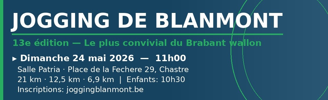  Jogging de Blanmont - Edition 2026